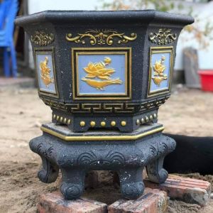 khuôn đúc chậu cảnh lục giác 45 và chân đôn ( khuôn nhựa ABS có lòng trong)