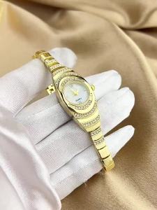 Women's Watch Small and Exquisite Diamond-Encrusted Hot-Selling Oval Quartz Fashion Watch for Women