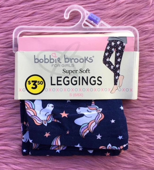 Bobbie Brooks Super Soft Leggings Blue Print Size M. With Tags for sale  online