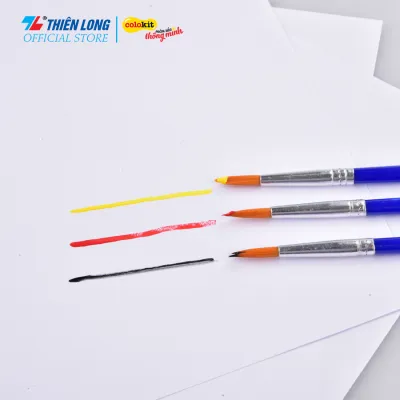 Túi 10 Cọ vẽ Tròn Thiên Long Colokit BRW-C02
