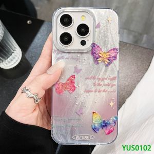 Hard Case Feather Clarity Butterfly For Oppo A5 2020 A5s A7 A9 2020 A11k A12 A37 A5i A59 Neo 9 F1s F5 F5 Youth F7 F7 Pro F9 F9 Pro -BCC