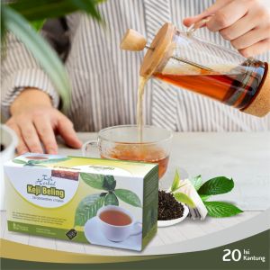 Teh Celup Daun Keji Beling Batu Ginjal Infeksi Saluran Kemih Herbal Tazakka 20 Kantung