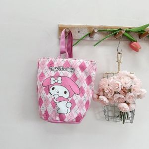Túi xách Sanrio Hello Kitty Phim hoạt hình Cinnamoroll Kuromi Túi đựng tay chống nước Túi mua sắm di động Túi đựng đồ ăn trưa cho học sinh