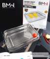 Peniris Minyak Keranjang Saringan Stainless Steel Peniris Minyak Gorengan Ukuran 32 x 24 x 5 CM. 