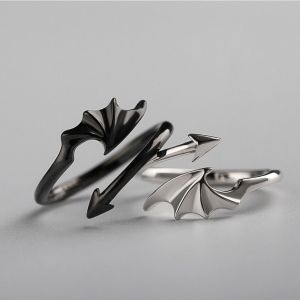 YOCKY Unique Vintage Best Friend Gift Personality Couple Rings Valentines Day Gift Women Jewelry Accessories Korean Style Jewelry Alloy Cat Ear Ring