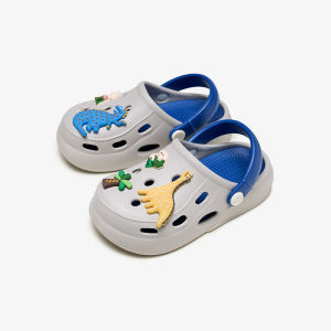 Cheerful Mario Clogs Sandals for Kids Boys Non-slip and Comfortable Soft Sole Cute Dinosaur Cross for Kids Boy