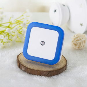 Lampu Tidur Night / Sleep Mini Lamp Dekorasi Hias KOTAK LED Otomatis Sensor Cahaya/LAMPU TIDUR COLOK DINDING SEGI / LAMPU KAMAR TIDUR OTOMATIS NYALA