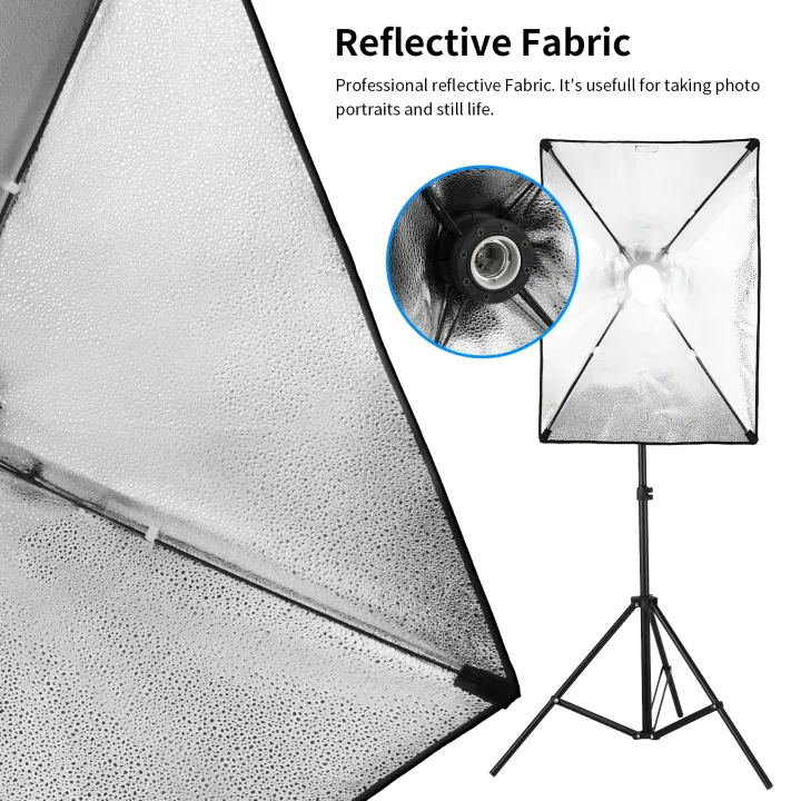 Selens%20%202X%20135W%20LED%20Soft%20Box%20Photography%20Softbox%20Continuous%20Lighting%20Kit%20Stand%20Studio%20-%20Image%205