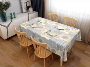 [COD] Premium PVC Table Cloth/Taplak Meja Makan TEBAL Tahan Air 140x180