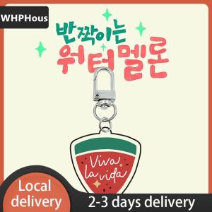 [COD] WHPHous Ship within 24 hours Charms Jewelry Keychain Lovely Simulation Summer Watermelon Melon Fruit Key Chain Slice Phone Case Hanging Ornament