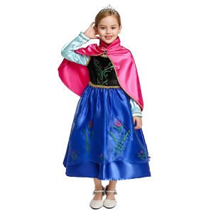 【MANILA Delivery】Anna Dress For Baby Girl 3-10 Years Old Anna Costume Princess Dress For Birthday Party Costume