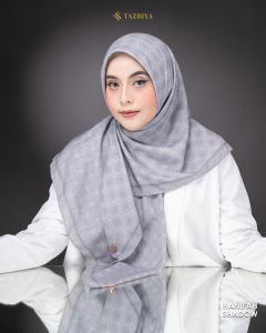 Tazbiya Scarf - Hanifah Series I Tazbiya Hijab Voal Motif Jahit Tepi