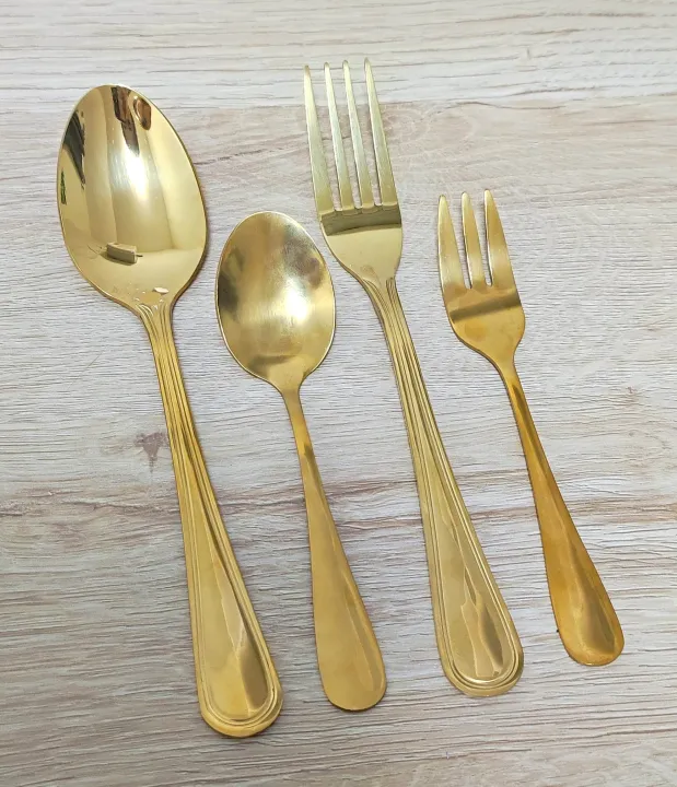 Dessert fork and spoon best sale