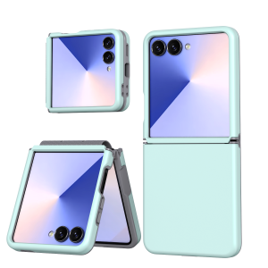 Cute Candy Color PC Shockproof Case for Samsung Galaxy Z Flip 7 TPU Connector Skin-Fell Cover for Samsung Z Flip 6 5 7 FE Flip7