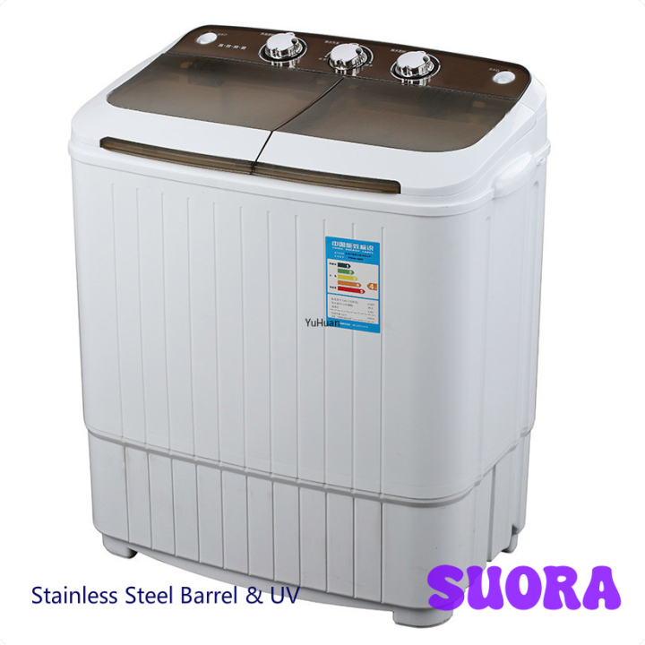[SUORA] Double Barrel portable Washing Machine Home appliance Stainless