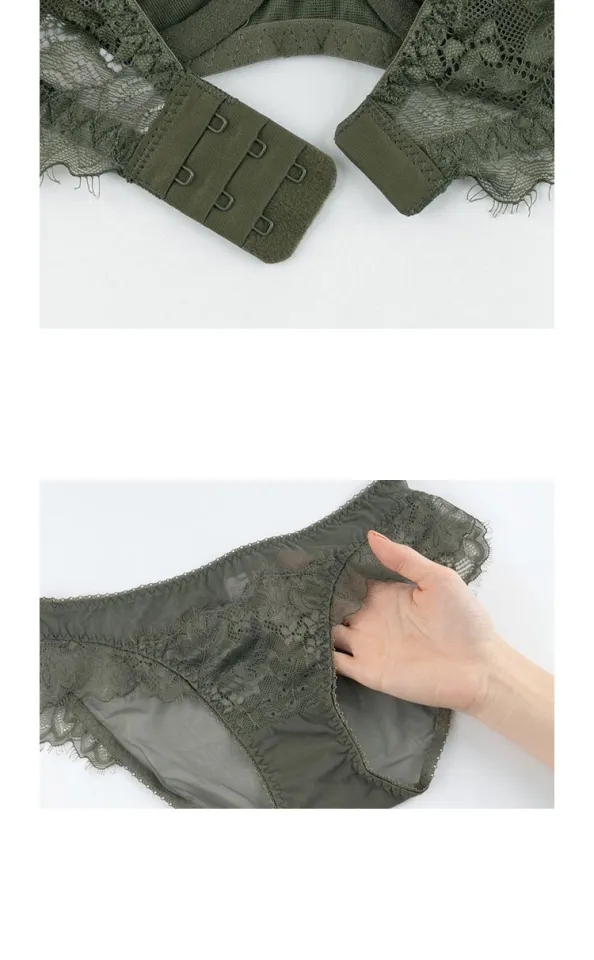 Logirlve Ultrathin Underwear Plus Size C D Cup Bras Embroidery