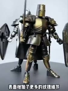 AU Mô hình hiệp sĩ áo giáp thời Trung cổ toàn thân có khớp cử động đồ chơi lắp ráp figure trưng bày Xingdiga