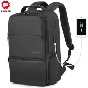 Tigernu 3905 15.6  RFID Anti theft Water resistant With USB Charging Port Laptop bag travel backpack for men