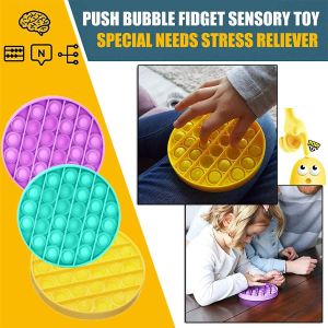 A.one COD Pop Its Round Fidget Toy Foxmind Push Bubble Stress Relief Kids Pop It Tiktok Free Shipping Buy ₱199 COD