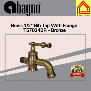 Abagno Brass 1/2" Bib Tap With Flange (Bronze) T57024BR