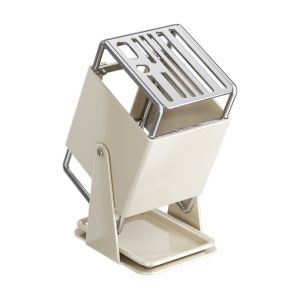 BUENOO Thép không gỉ Giá đỡ đồ dùng nhà bếp 30 ° Xoay 9 Khe Cắm Giá để đồ Đa chức năng Kệ để đồ trên bàn