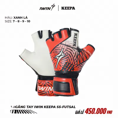 Găng tay thủ môn Futsal Iwin Keepa S5 Chính Hãng