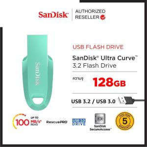 สดใหม่ SanDisk Ultra Curve USB 3.2 Gen 1 Flash Drive CZ550 32-512GB USB3.0 compact design ประกัน Synnex 5Y ( SDCZ550 ) FlashDrive  แฟลซไดรฟ์ #