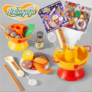 Aoduoyaya Pudding Jelly Feeding Toy Creative Pretend Play Chafing Dish Seafood Noodles Feeding Interactive Toy