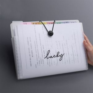 FDGFGG High-capacity A4 Organ Bag Waterproof Translucent Expanding Folder Simple Thickened Accordian File Organizer School Office