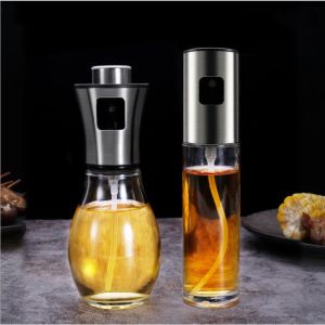 Ready Stock-Stainless Steel Oil Spray Btl Glass Cooking Oil Sprayer BBQ Kitchen Tool Botol Minyak Dispenser 100ml 200ml/Ready Stock-Stainless Steel Oil Spray Btl Glass Cooking Oil Sprayer BBQ Kitchen Tool Botol Minyak Dispenser 100ml 200ml