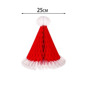NALANILI Chất liệu giấy Đồ trang trí treo hình tổ ong Hình dạng chuông Thiết kế 3D dây chuyền hình tổ ong Lễ hội Kiểu treo Đồ trang trí tổ ong bằng giấy Cây thông Noel