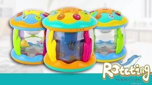 Baby Toys 6 to 12 Months 4 in 1 Baby Musical Ocean Rotating Toys Light Up Infant Baby Gifts Toys for Ages 0-2