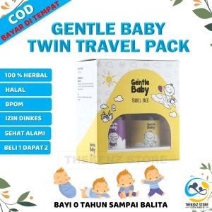 Perlengkapan Bayi Mudik Travelling Gentle Baby Oil Twin Travel Pack Pengganti Minyak Telon Balur Oles Immune Booster Tingkatkan Daya Tahan Tubuh Anti Pegal Nyeri Otot Pada Bayi Baru Lahir New Born Therapeutic Essential Oil Bahan Alami BPOM