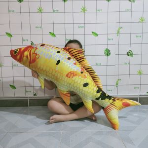 GỐI ÔM NGỦ CHO BÉ HÌNH CÁ CHÉP NHẬT CÁ KOI NHỒI BÔNG MỀM MỊN CAO CẤP