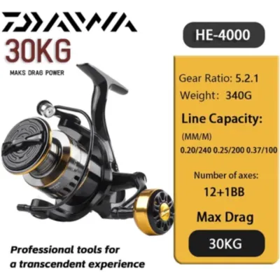 Fishing Reel Spinning Reel Metal Spool Baitcasting Reel Mesin Casting Line Cup Sea Tackle