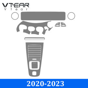 Vtear For Benz GLA GLA180 GLA200 GLA220 2020-2023 Car TPU central control protective film Steering wheel film Navigation transparent soft film Automotive interior accessories