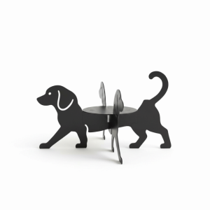 SWEET LORD Iron Display Rack Desk Storage Dog Shape Flower Pot Holder Unique Funny Flower Display Rack Home