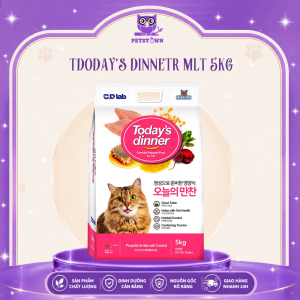 (5kg) Todays dinner - Thức ăn hạt cho mèo cung cấp dinh dưỡng nhập khẩu Hàn Quốc