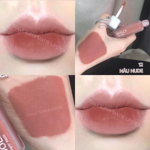 Son kem lì DOLLY SUPER Không Chì Cao Cấp chính hãng <Màu Hồng Dolly>