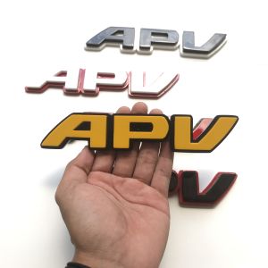 EMBLEM MOBIL APV VARIASI EKSTERIOR MOBIL TOYOTA DENGAN HURUF TIMBUL 3D BAHAN RESIN