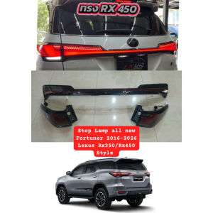 STOP LAMP LAMPU STOP TAIL LAMP BELAKANG PULIS TRUNKLID  TOYOTA ALL NEW FORTUNER VRZ SRZ GR 2016-2025 LEXUS RX 350 RX 450 STYLE WELLCOME LED RUNNING SEQUENTIAL SEIN SMOKE