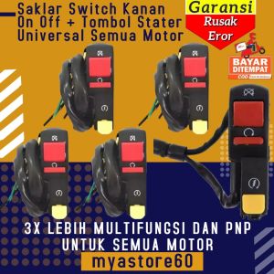 Saklar Sakelar Switch Kanan On Off + Tombol Stater Starter Universal Semua Motor