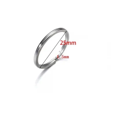 Set 10 Khoen Tròn Móc Khóa Bằng Thép Không Gỉ 25mm/30mm