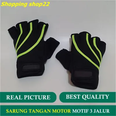 sarung tangan half finger setengah jari sepeda dan motor