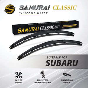 [Subaru] Samurai Classic Silicone Wiper Blade_1 Pasang [Automotive Car Windshield Wiper]