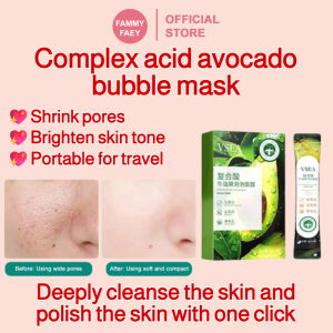 【FAMMY FAEY】Compound Acid Avocado Bubble Mask Deep Cleansing Blackhead Removal Exfoliation Portable Smear Mask