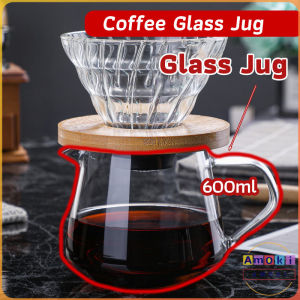Amoki Household Glass Coffee Jug Hand Brewed Coffee Maker Teapot