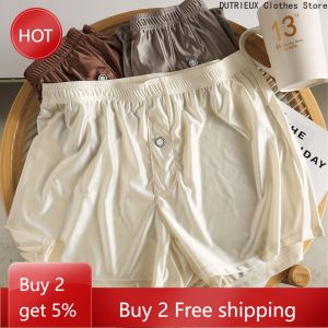 Mens silk-coated cool breathable Aro pants mens high-end satin loose-fitting sports four-cornered shorts casual base shorts2026
