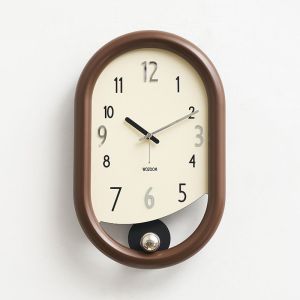 Wall Watch For Living Room Clock Wall Art Wall Clock For Bedroom Punch-Free Cream Style Modern Minimalist Restaurant New Wall Hanging Wall Clock For Living Room