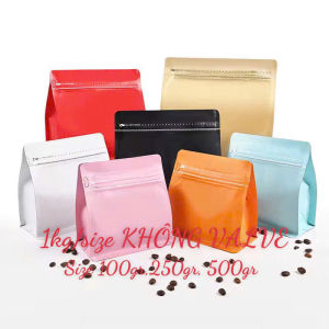 (1KG/SIZE) TÚI ZIPPER 8 CẠNH CAFE SIZE NGANG (ĐỰNG 150GR 250GR 500GR)